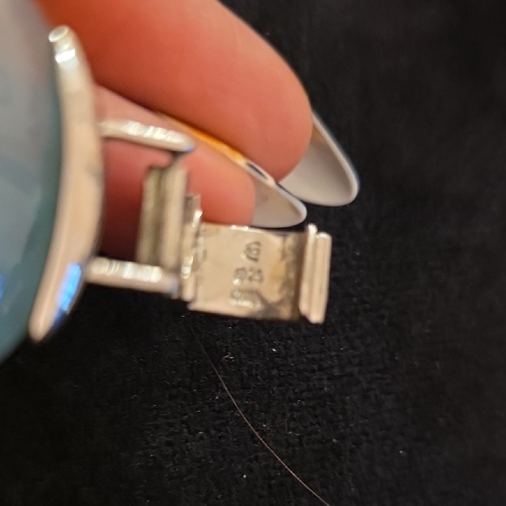 Blue Stone Silver Bracelet - Picture 3 of 4